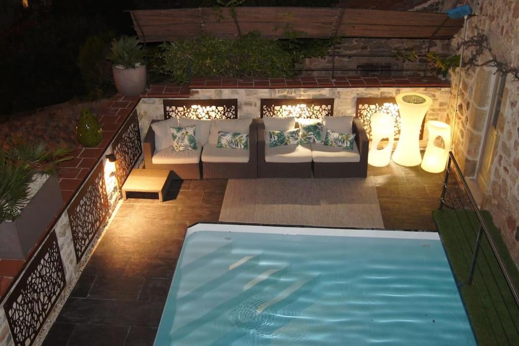 Les Pierres Blondes Apartment Montpeyroux  Bagian luar foto