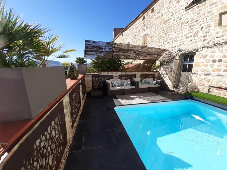 Les Pierres Blondes Apartment Montpeyroux  Bagian luar foto