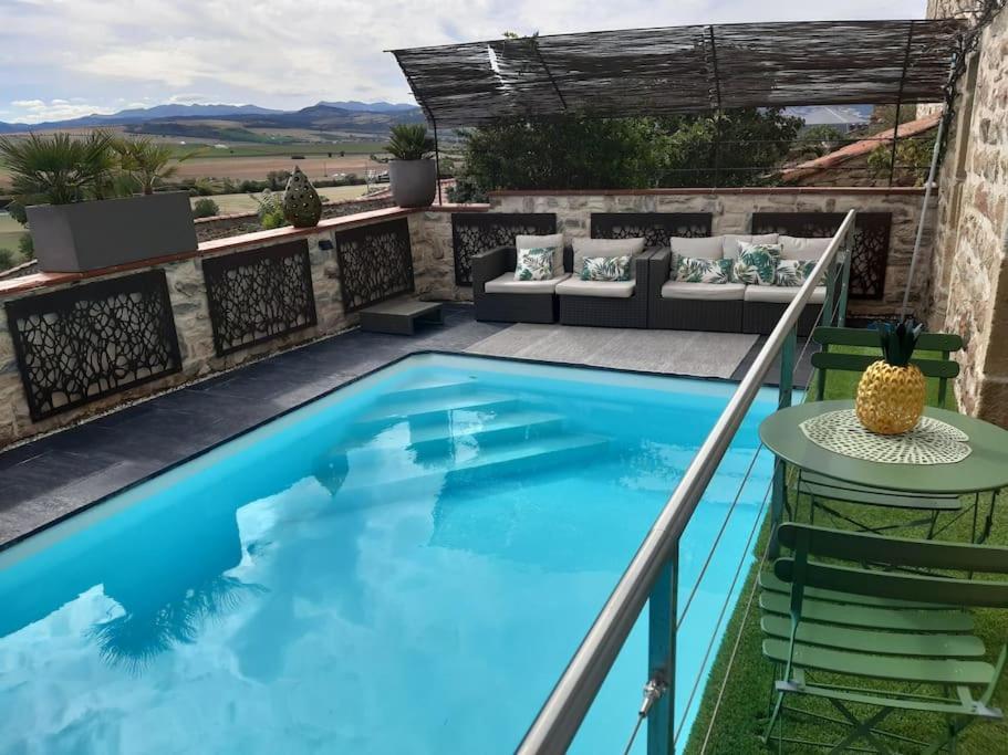 Les Pierres Blondes Apartment Montpeyroux  Bagian luar foto